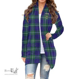Scottish Hamilton Hunting Modern Clan Tartan Crest Womens Cardigan Long Sleeve