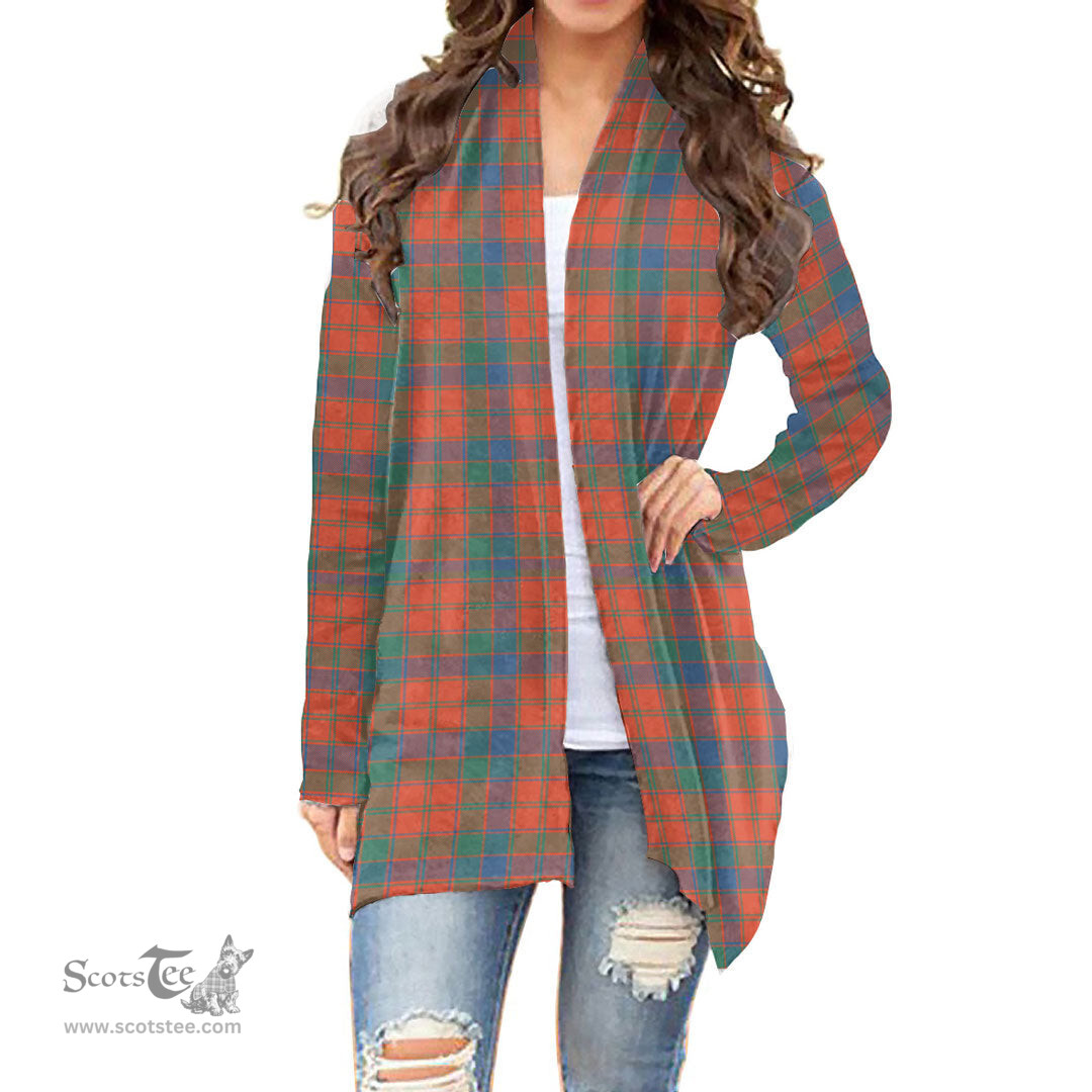 Scottish Robertson Ancient Clan Tartan Womens Cardigan Long Sleeve