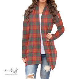 Scottish MacNab Ancient Clan Tartan Womens Cardigan Long Sleeve
