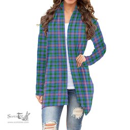 Scottish Ralston Clan Tartan Womens Cardigan Long Sleeve