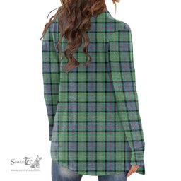 Scottish MacThomas Ancient Clan Tartan Womens Cardigan Long Sleeve