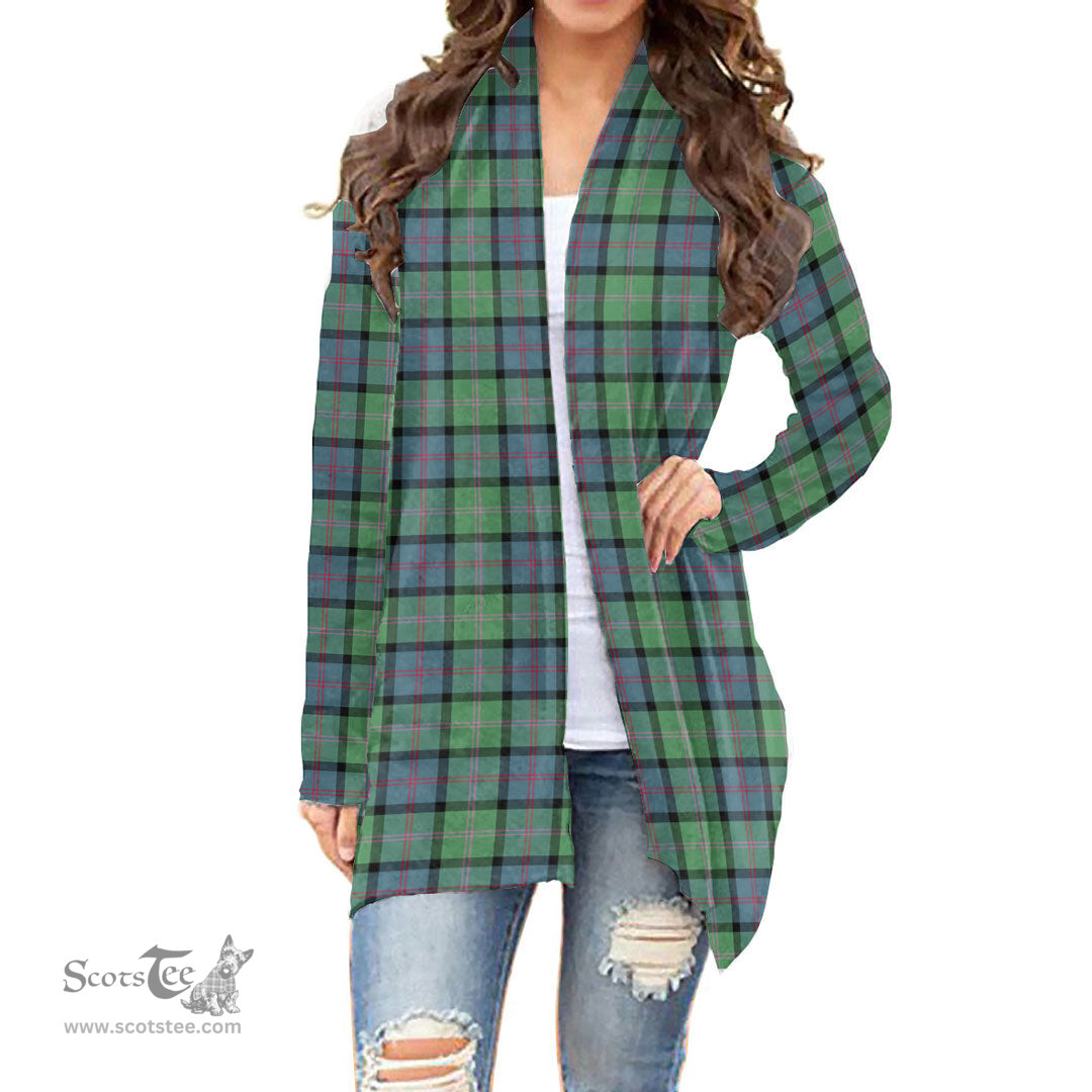 Scottish MacThomas Ancient Clan Tartan Womens Cardigan Long Sleeve