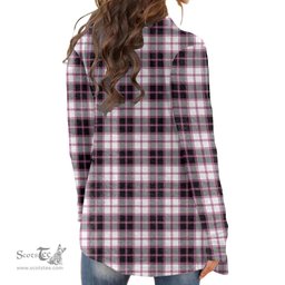 Scottish MacPherson Hunting Modern Clan Tartan Womens Cardigan Long Sleeve