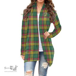Scottish MacMillan Old Ancient Clan Tartan Crest Womens Cardigan Long Sleeve