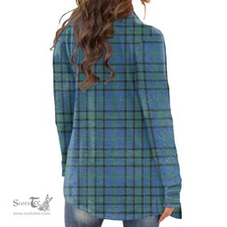 Scottish Matheson Hunting Ancient Clan Tartan Womens Cardigan Long Sleeve