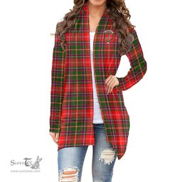 Scottish Somerville Modern Clan Tartan Crest Womens Cardigan Long Sleeve