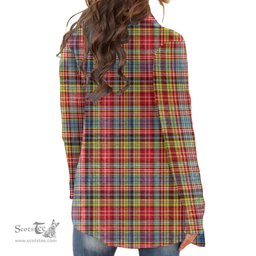 Scottish Ogilvie of Airlie Ancient Clan Tartan Womens Cardigan Long Sleeve