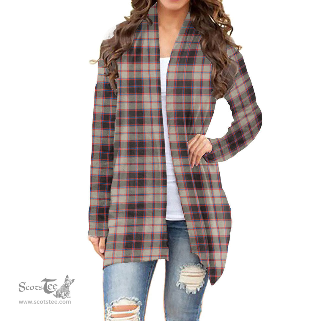 Scottish MacPherson Hunting Ancient Clan Tartan Womens Cardigan Long Sleeve