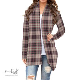 Scottish MacPherson Hunting Ancient Clan Tartan Womens Cardigan Long Sleeve