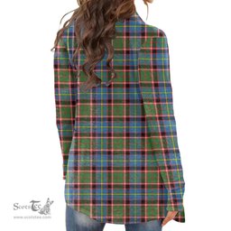 Scottish Stirling & Bannockburn District Clan Tartan Womens Cardigan Long Sleeve