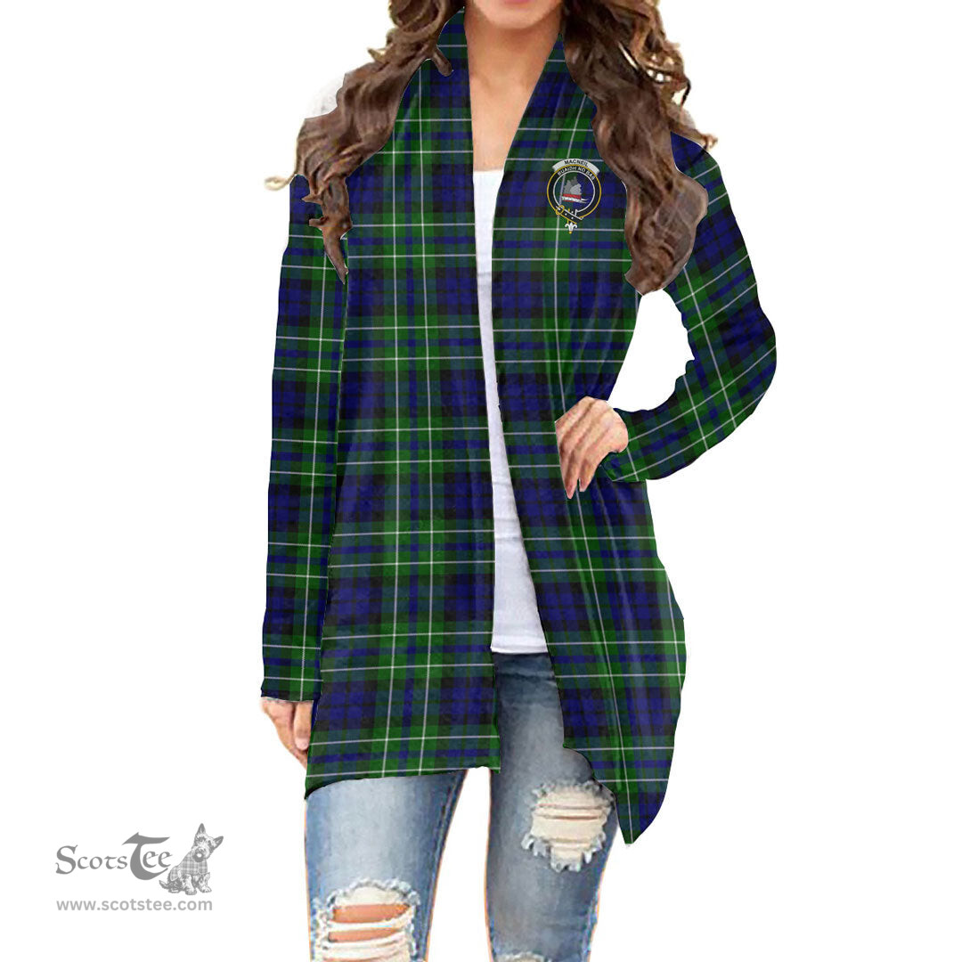 Scottish MacNeil of Colonsay Modern Clan Tartan Crest Womens Cardigan Long Sleeve