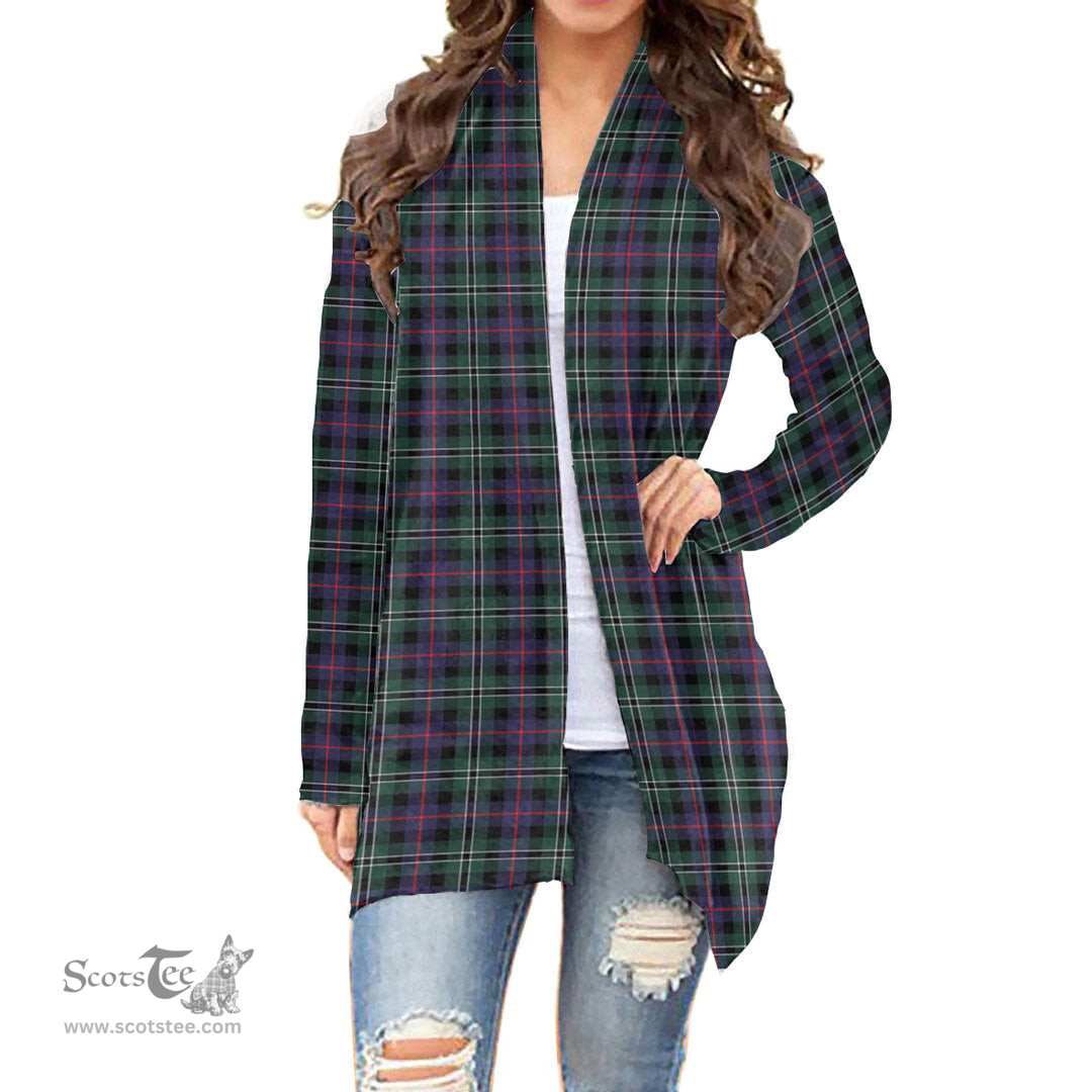 Scottish Rose Hunting Modern Clan Tartan Womens Cardigan Long Sleeve