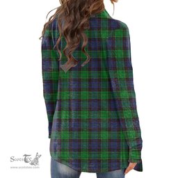 Scottish Stewart Old Modern Clan Tartan Womens Cardigan Long Sleeve