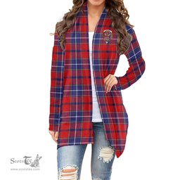 Scottish Wishart Dress Clan Tartan Crest Womens Cardigan Long Sleeve
