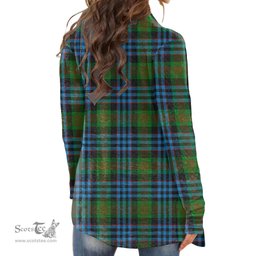 Scottish Newlands of Lauriston Clan Tartan Womens Cardigan Long Sleeve
