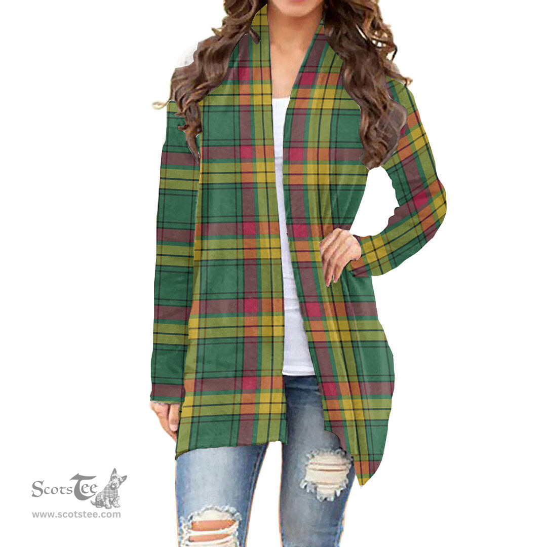 Scottish MacMillan Old Ancient Clan Tartan Womens Cardigan Long Sleeve