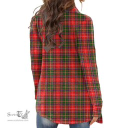 Scottish Somerville Modern Clan Tartan Womens Cardigan Long Sleeve