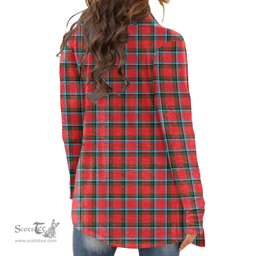Scottish Sinclair Modern Clan Tartan Crest Womens Cardigan Long Sleeve