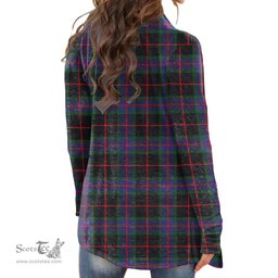 Scottish Nairn Clan Tartan Womens Cardigan Long Sleeve