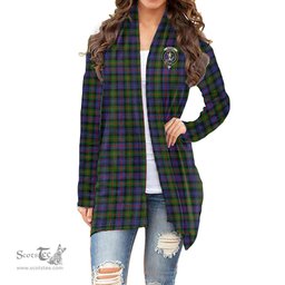 Scottish Murray of Atholl Modern Clan Tartan Crest Womens Cardigan Long Sleeve