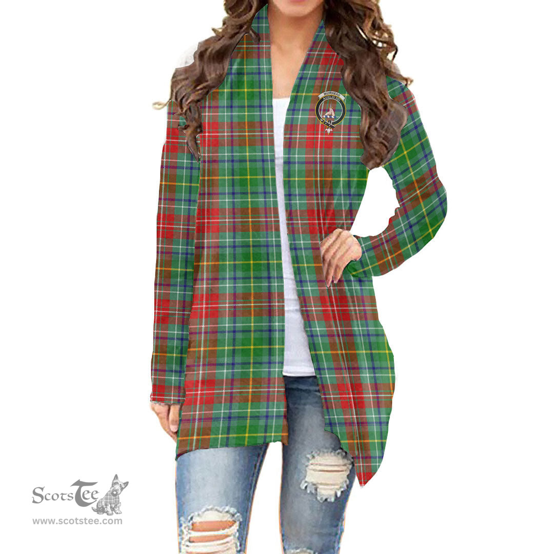 Scottish Muirhead Clan Tartan Crest Womens Cardigan Long Sleeve