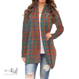 Scottish Matheson Ancient Clan Tartan Crest Womens Cardigan Long Sleeve