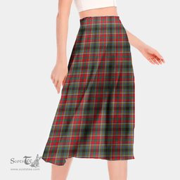 Scottish Anderson of Arbrake Clan Tartan Womens Long Section Chiffon Skirt Tartan Skirt