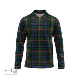 Scottish Allison Tartan Long Sleeve Plaid Polo Shirt