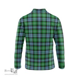 Scottish Arbuthnot Ancient Tartan Long Sleeve Plaid Polo Shirt