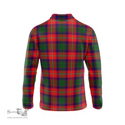 Scottish Belshes Clan Crest Tartan Polo Long Sleeve Plaid Polo Shirt