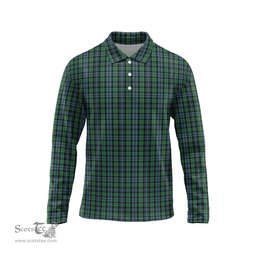 Scottish Arbuthnot Tartan Long Sleeve Plaid Polo Shirt