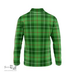 Scottish Boyle Clan Crest Tartan Polo Long Sleeve Plaid Polo Shirt