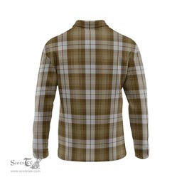 Scottish Baillie Dress Tartan Long Sleeve Plaid Polo Shirt