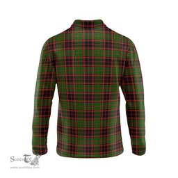 Scottish Buchan Modern Clan Crest Tartan Polo Long Sleeve Plaid Polo Shirt