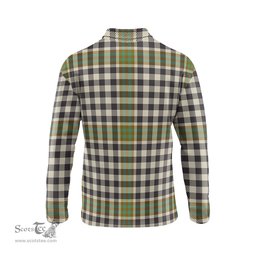 Scottish Burns Check Tartan Long Sleeve Plaid Polo Shirt