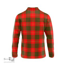 Scottish Cameron Modern Clan Crest Tartan Polo Long Sleeve Plaid Polo Shirt