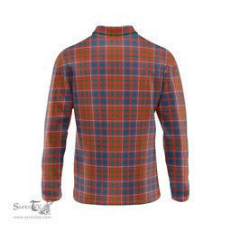 Scottish Cameron of Lochiel Ancient Clan Crest Tartan Polo Long Sleeve Plaid Polo Shirt