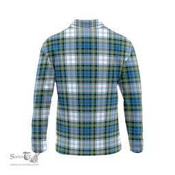 Scottish Campbell Dress Ancient Clan Crest Tartan Polo Long Sleeve Plaid Polo Shirt