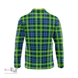 Scottish Campbell of Breadalbane Ancient Clan Crest Tartan Polo Long Sleeve Plaid Polo Shirt