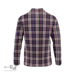 Scottish Cameron of Erracht Dress Clan Crest Tartan Polo Long Sleeve Plaid Polo Shirt