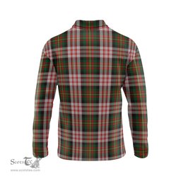 Scottish Carnegie Dress Tartan Long Sleeve Plaid Polo Shirt