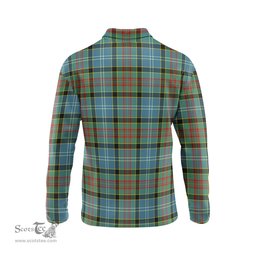 Scottish Cathcart Tartan Long Sleeve Plaid Polo Shirt