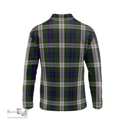 Scottish Blair Dress Tartan Long Sleeve Plaid Polo Shirt