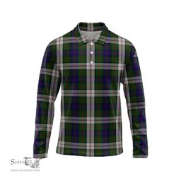 Scottish Blair Dress Tartan Long Sleeve Plaid Polo Shirt