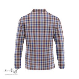 Scottish Boswell Clan Crest Tartan Polo Long Sleeve Plaid Polo Shirt