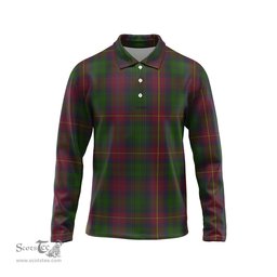 Scottish Cairns Tartan Long Sleeve Plaid Polo Shirt