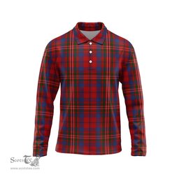 Scottish Cameron of Locheil Tartan Long Sleeve Plaid Polo Shirt