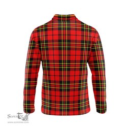 Scottish Brodie Modern Clan Crest Tartan Polo Long Sleeve Plaid Polo Shirt