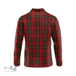 Scottish Brodie Clan Crest Tartan Polo Long Sleeve Plaid Polo Shirt