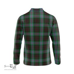 Scottish Brodie Hunting Tartan Long Sleeve Plaid Polo Shirt